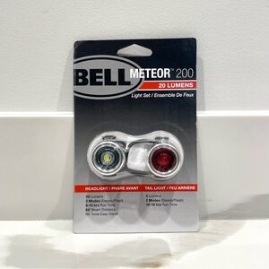 NEW Bell Sports Meteor 200 20 Lumens Bike Light Set